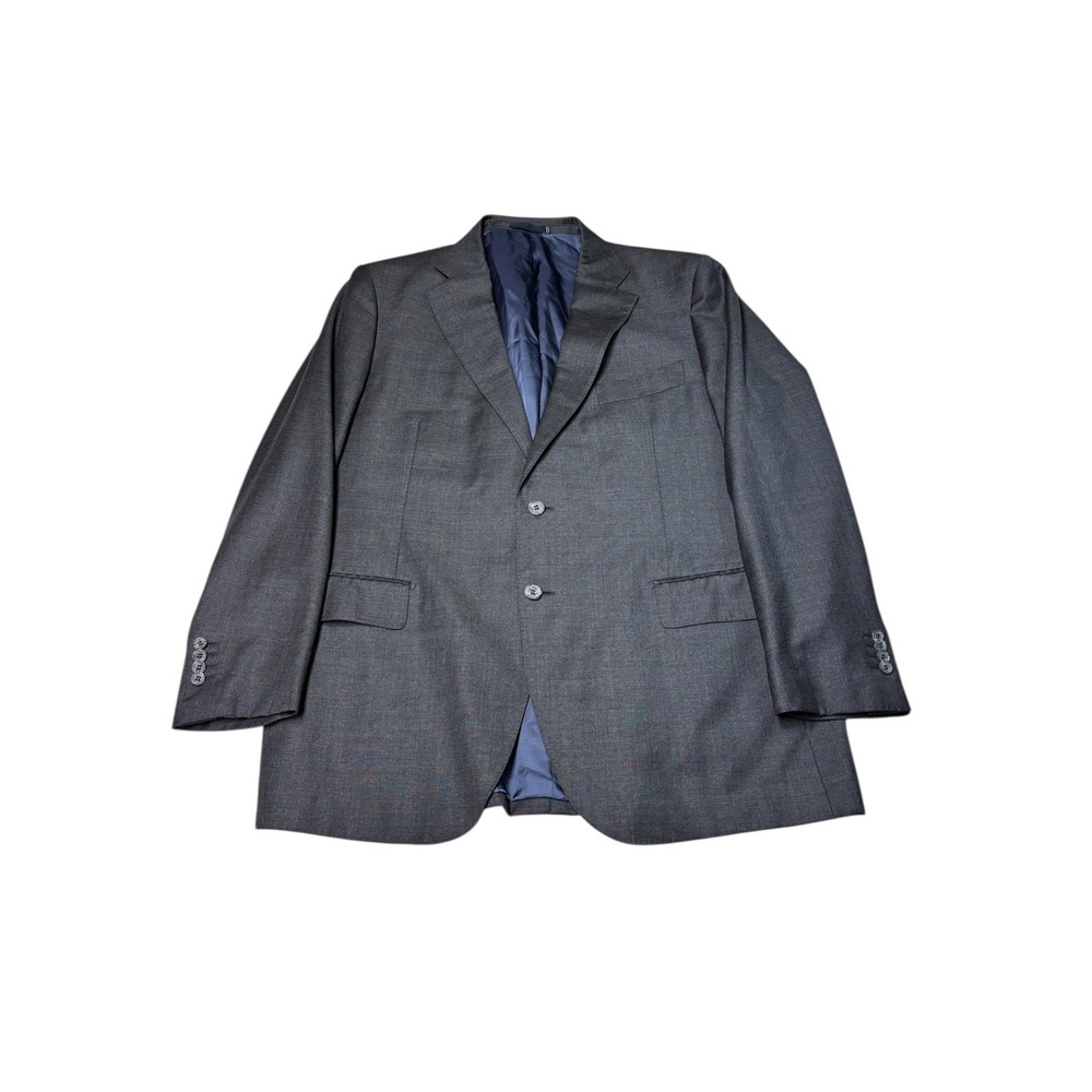 SUITSUPPLY Lazio Slim Fit 50R Blazer Pure Wool Super 110s Dark Grey Men
